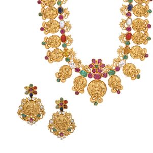 22k Gold Kasulaperu Gems Gold Haram