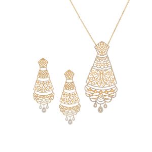 22k Gold Grandeur Two-Tone Necklace