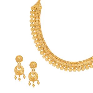 22k Gold Classic Filigree Collar Necklace