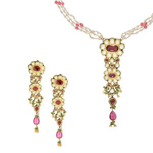22k Gold Suruchi Kundan Necklace Set