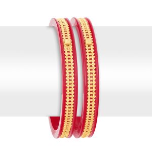 22k Gold Shalija Shakha Pola Bangles