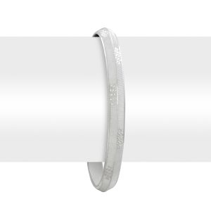 925 Silver Silver Dotted Kada Bangle