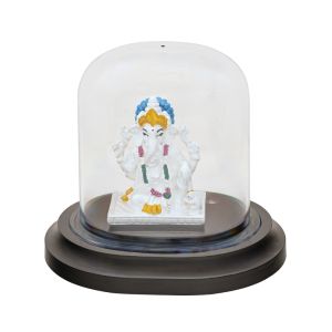 0.999 Silver Colorful Silver Ganesh Statue 