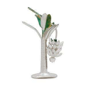 925 Silver Enamel Silver Tulsi Tree
