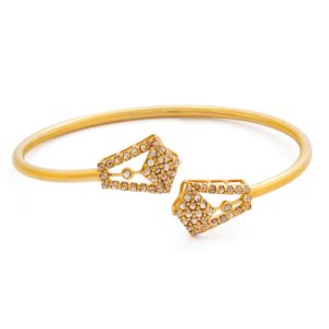 22k Diamond Sparkling Uncut Wrap Bracelet