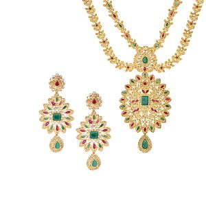 22k Diamond Arika Uncut Diamond Necklace