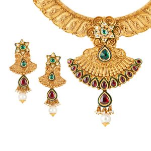 22k Gold Mumtaz Antique Necklace