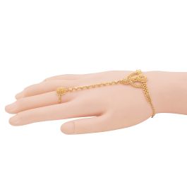 22K Gold kids ring chain bracelet set Raj Jewels