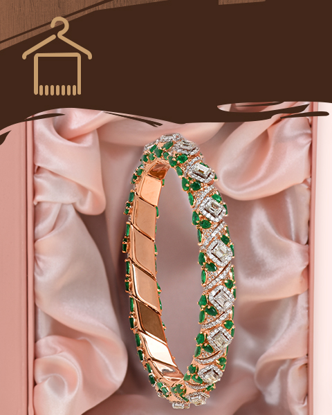 diamond vvs rose gold bangles