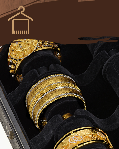 22k yellow gold meenakari cuff bracelet